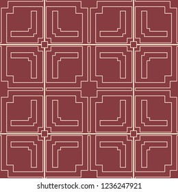 Vintage Art Deco Seamless Pattern. Geometric decorative texture.