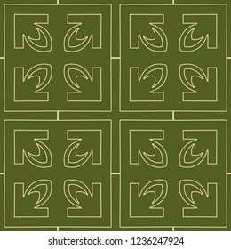 Vintage Art Deco Seamless Pattern. Geometric decorative texture.