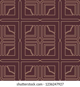 Vintage Art Deco Seamless Pattern. Geometric decorative texture.