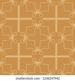 Vintage Art Deco Seamless Pattern. Geometric decorative texture.
