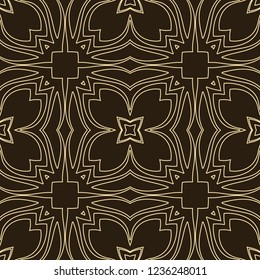 Vintage Art Deco Seamless Pattern. Geometric decorative texture.