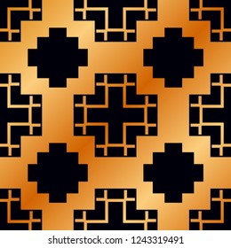 Vintage Art Deco Seamless Pattern. Geometric decorative texture.