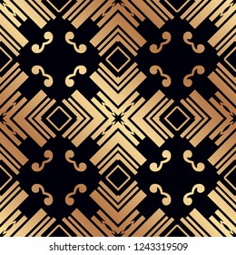 Vintage Art Deco Seamless Pattern. Geometric decorative texture.