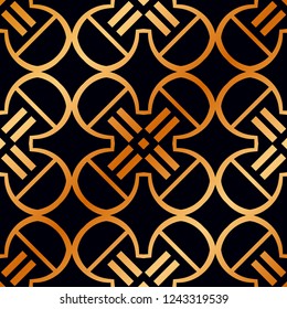 Vintage Art Deco Seamless Pattern. Geometric decorative texture.