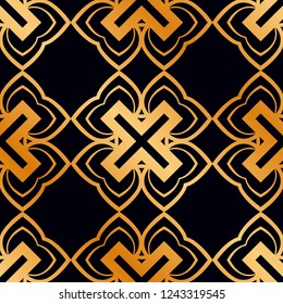 Vintage Art Deco Seamless Pattern. Geometric decorative texture.