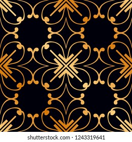 Vintage Art Deco Seamless Pattern. Geometric decorative texture.