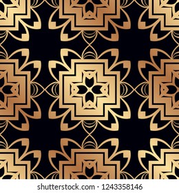 Vintage Art Deco Seamless Pattern. Geometric decorative texture.