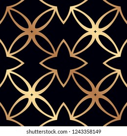 Vintage Art Deco Seamless Pattern. Geometric decorative texture.