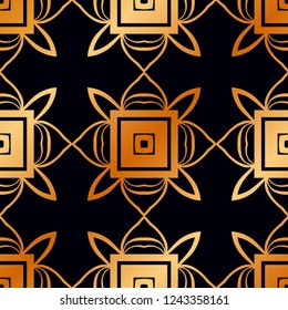 Vintage Art Deco Seamless Pattern. Geometric decorative texture.