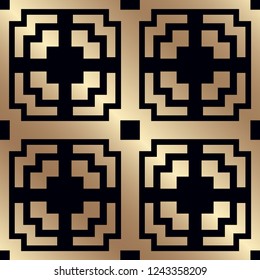 Vintage Art Deco Seamless Pattern. Geometric decorative texture.