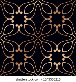 Vintage Art Deco Seamless Pattern. Geometric decorative texture.