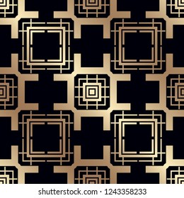 Vintage Art Deco Seamless Pattern. Geometric decorative texture.