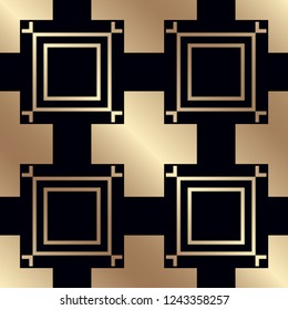 Vintage Art Deco Seamless Pattern. Geometric decorative texture.