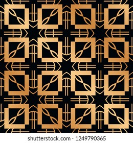 Vintage Art Deco Seamless Pattern. Geometric decorative texture.