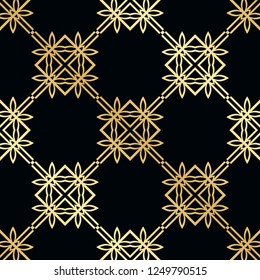 Vintage Art Deco Seamless Pattern. Geometric decorative texture.