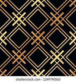 Vintage Art Deco Seamless Pattern. Geometric decorative texture.