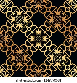 Vintage Art Deco Seamless Pattern. Geometric decorative texture.