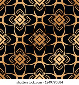 Vintage Art Deco Seamless Pattern. Geometric decorative texture.