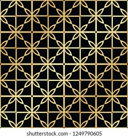 Vintage Art Deco Seamless Pattern. Geometric decorative texture.