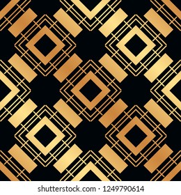 Vintage Art Deco Seamless Pattern. Geometric decorative texture.