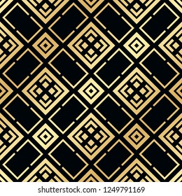 Vintage Art Deco Seamless Pattern. Geometric decorative texture.
