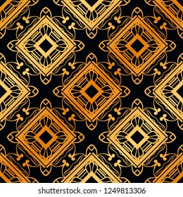 Vintage Art Deco Seamless Pattern. Geometric decorative texture.