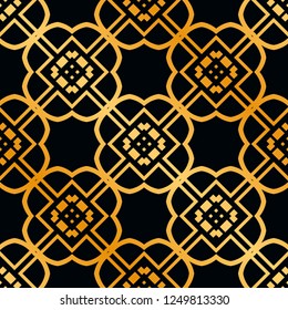Vintage Art Deco Seamless Pattern. Geometric decorative texture.
