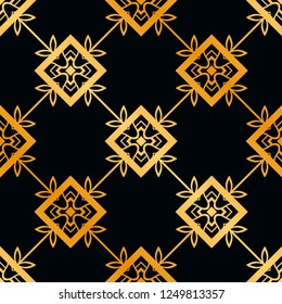 Vintage Art Deco Seamless Pattern. Geometric decorative texture.