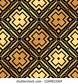 Vintage Art Deco Seamless Pattern. Geometric decorative texture.