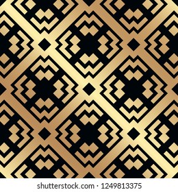 Vintage Art Deco Seamless Pattern. Geometric decorative texture.