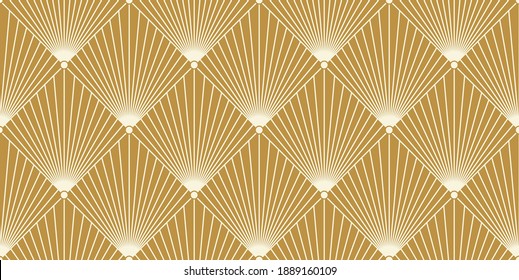Vintage Art Deco Seamless Pattern. Vector.  Geometric decorative texture.