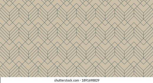 Patrón Art Déco Vintage Sin Maravilla. Vector.  Textura decorativa geométrica.