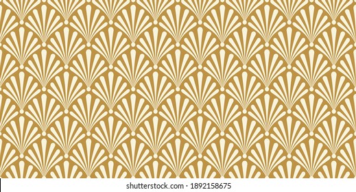 Vintage Art Deco Seamless Pattern. Vector.  Geometric decorative texture.