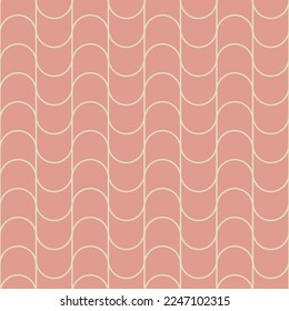 Vintage Art Deco Seamless Pattern. Line art geometric gold shapes. Modern ornaments vector illustration. Gatsby retro elegant background for fabric, wallpaper or wrapping