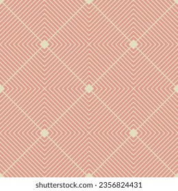 Vintage Art Deco Seamless Pattern. Line art geometric gold shapes. Modern ornaments vector illustration. Gatsby retro elegant background for fabric, wallpaper or wrapping