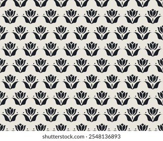 Vintage Art Deco Seamless Pattern. Geometric decorative with circles texture. Retro background. White background. Black