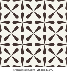 Patrón inconsútil del art déco de Antiguas. Decorativo geométrico con Elementos negros. Fondo retro. Fondo de pantalla. Papel, impresión, textil, título. Beige y marrón