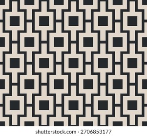 Patrón inconsútil del art déco de Antiguas. Geométrica decorativa con triángulo. Fondo retro. Negro y beige. Fondo de pantalla. Abstractas