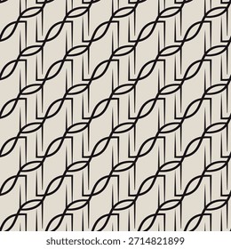 Patrón inconsútil del art déco de Antiguas. Decorativo geométrico con Elementos negros abstractos. Fondo retro.