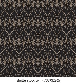 Vintage Art Deco Seamless Pattern. Geometric decorative texture. 