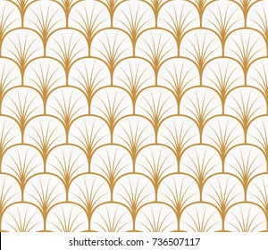 Vintage Art Deco Seamless Pattern. Geometric victorian texture. Retro background.