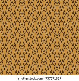 Vintage Art Deco Seamless Pattern. Geometric decorative texture. 