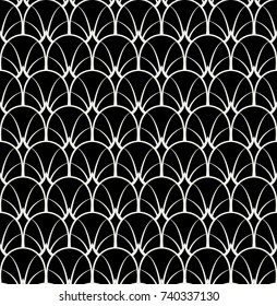 Vintage Art Deco Seamless Pattern. Geometric decorative texture. Retro stylish background.