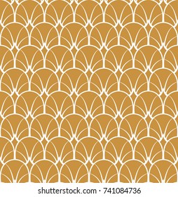 Vintage Art Deco Seamless Pattern. Geometric decorative texture. Retro stylish background.