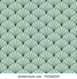 Vintage Art Deco Seamless Pattern. Geometric decorative texture. 