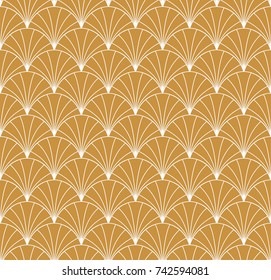 Vintage Art Deco Seamless Pattern. Geometric decorative texture. 