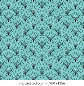 Vintage Art Deco Seamless Pattern. Geometric decorative texture. 