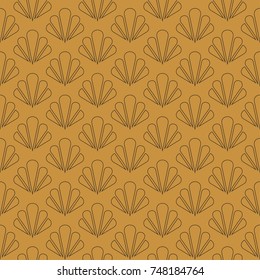 Vintage Art Deco Seamless Pattern. Geometric decorative texture. 