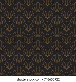 Vintage Art Deco Seamless Pattern. Geometric decorative texture. 