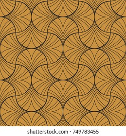 Vintage Art Deco Seamless Pattern. Geometric decorative texture. Retro background.